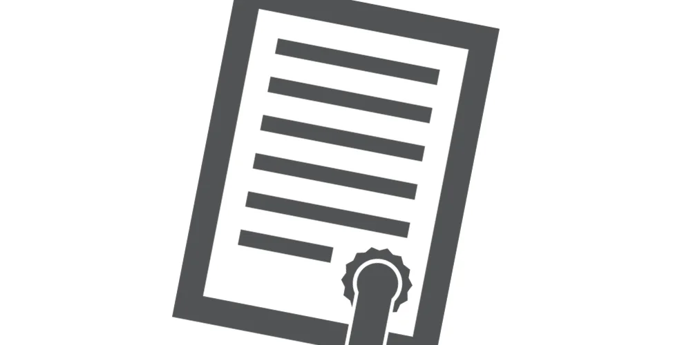 Symbol einer Leistungserklärung